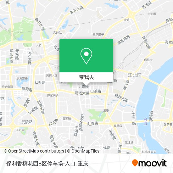 保利香槟花园B区停车场-入口地图