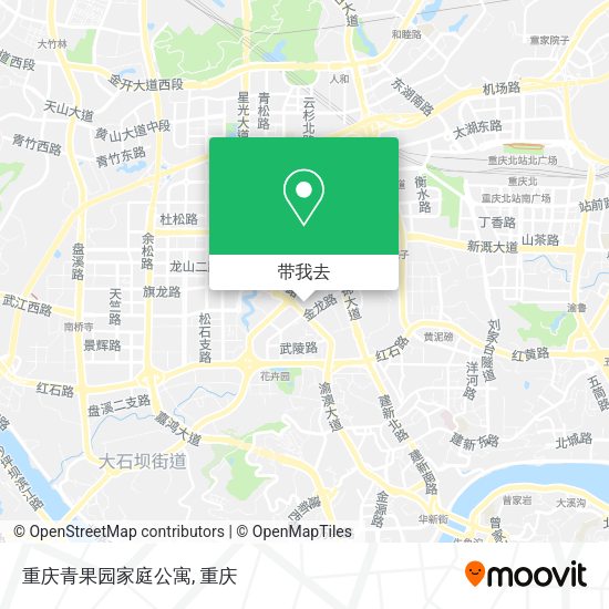 重庆青果园家庭公寓地图