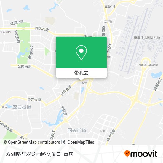 双湖路与双龙西路交叉口地图