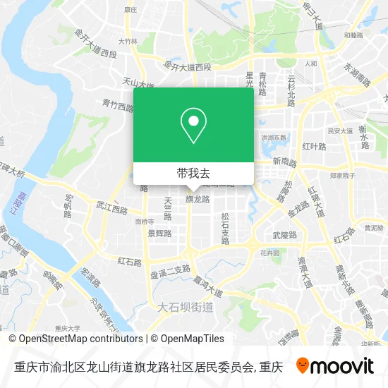 重庆市渝北区龙山街道旗龙路社区居民委员会地图