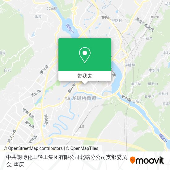 中共朗博化工轻工集团有限公司北碚分公司支部委员会地图