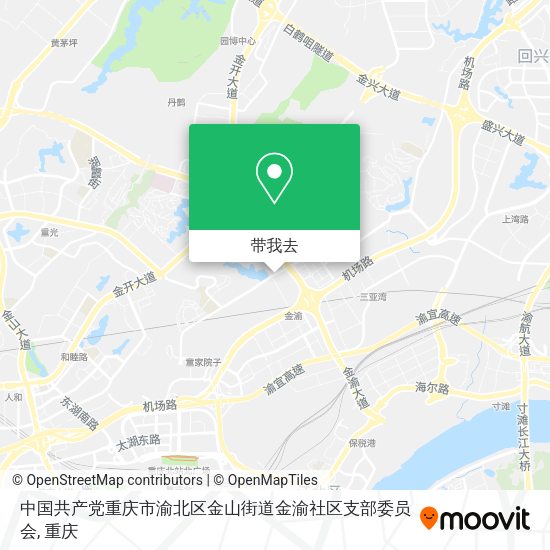 中国共产党重庆市渝北区金山街道金渝社区支部委员会地图