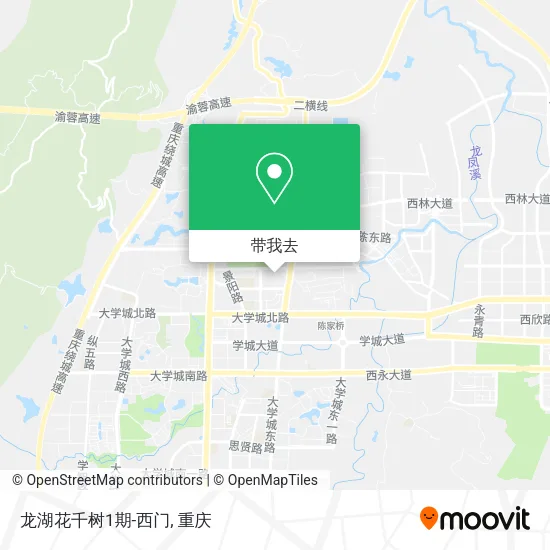 龙湖花千树1期-西门地图
