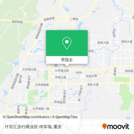 仟百汇步行商业区-停车场地图
