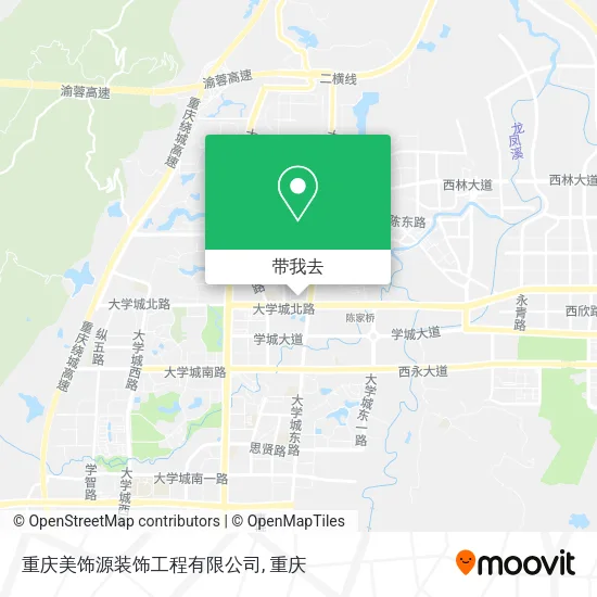 重庆美饰源装饰工程有限公司地图