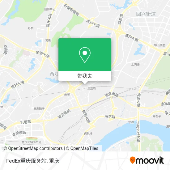 FedEx重庆服务站地图