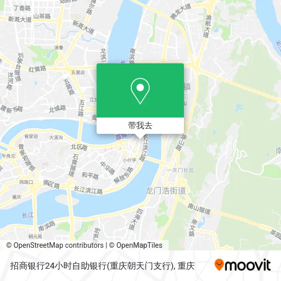 招商银行24小时自助银行(重庆朝天门支行)地图