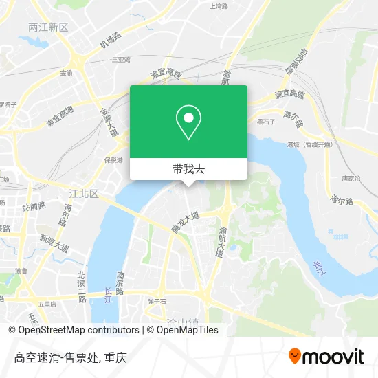 高空速滑-售票处地图