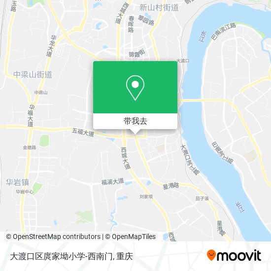 大渡口区庹家坳小学-西南门地图