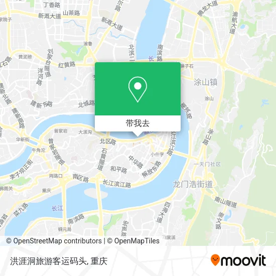 洪涯洞旅游客运码头地图