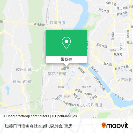 磁器口街道金蓉社区居民委员会地图