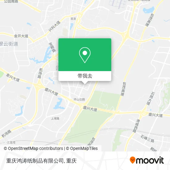 重庆鸿涛纸制品有限公司地图