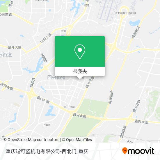 重庆诣可坚机电有限公司-西北门地图