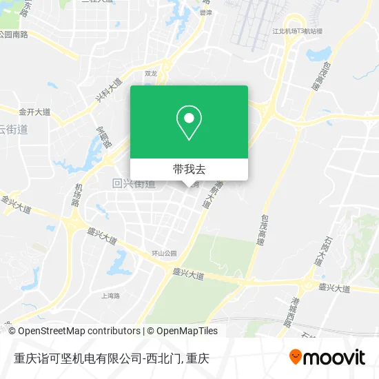 重庆诣可坚机电有限公司-西北门地图