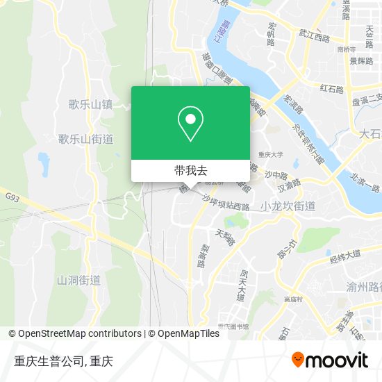 重庆生普公司地图