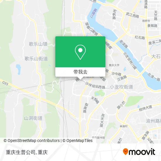 重庆生普公司地图