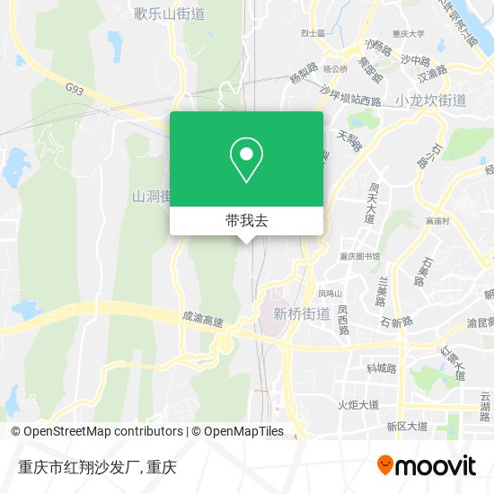 重庆市红翔沙发厂地图