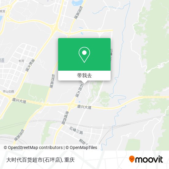 大时代百货超市(石坪店)地图