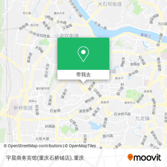 宇晨商务宾馆(重庆石桥铺店)地图