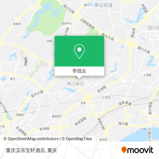 重庆滨乐宝轩酒店地图