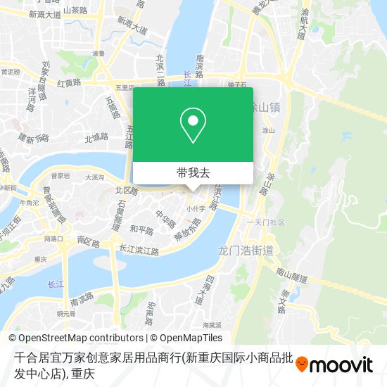 千合居宜万家创意家居用品商行(新重庆国际小商品批发中心店)地图