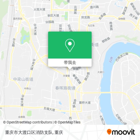 重庆市大渡口区消防支队地图