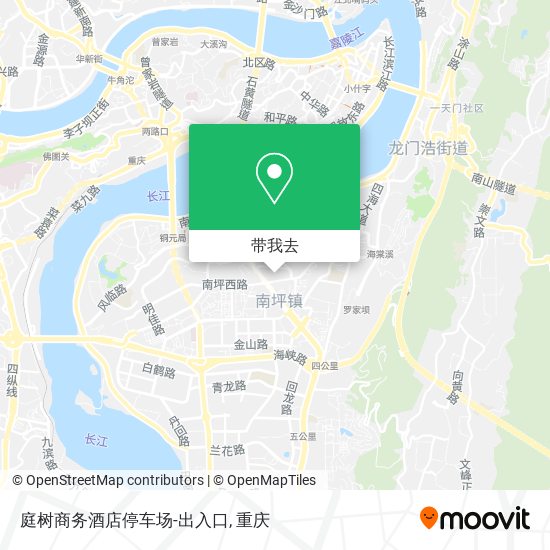 庭树商务酒店停车场-出入口地图