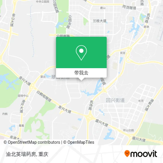 渝北英瑞药房地图