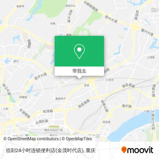 佰刻24小时连锁便利店(金茂时代店)地图