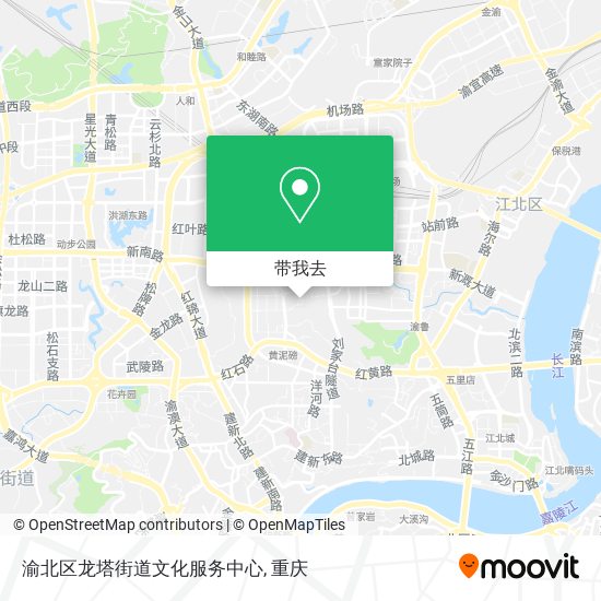 渝北区龙塔街道文化服务中心地图