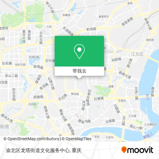 渝北区龙塔街道文化服务中心地图