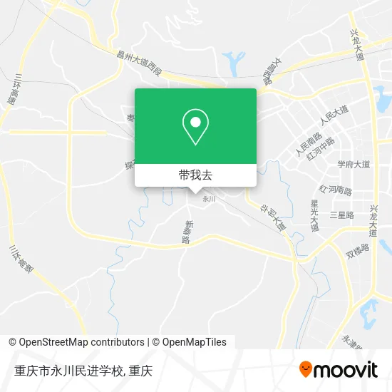 重庆市永川民进学校地图