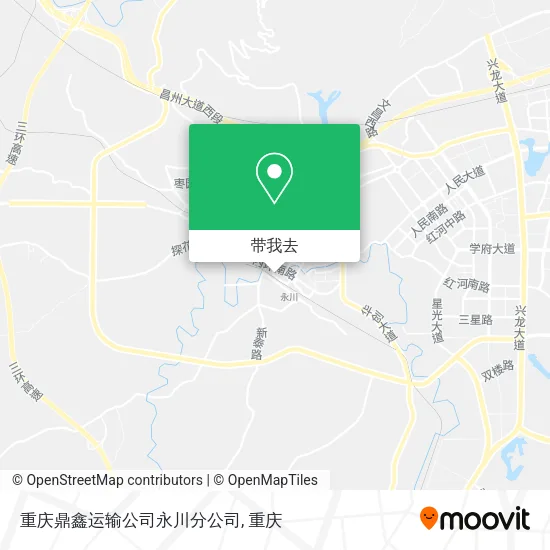 重庆鼎鑫运输公司永川分公司地图