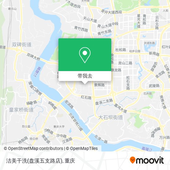 洁美干洗(盘溪五支路店)地图