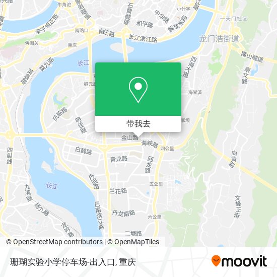 珊瑚实验小学停车场-出入口地图