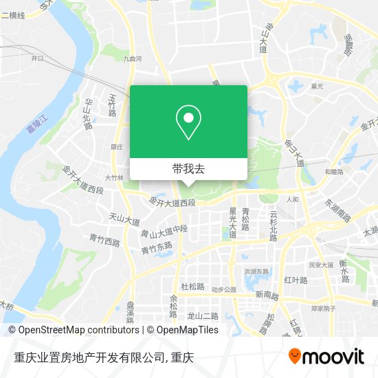 重庆业置房地产开发有限公司地图