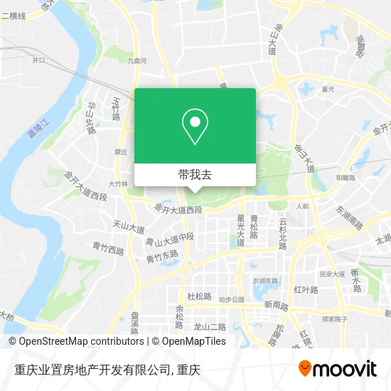 重庆业置房地产开发有限公司地图
