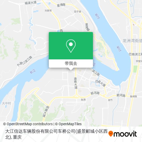 大江信达车辆股份有限公司车桥公司(盛景郦城小区西北)地图