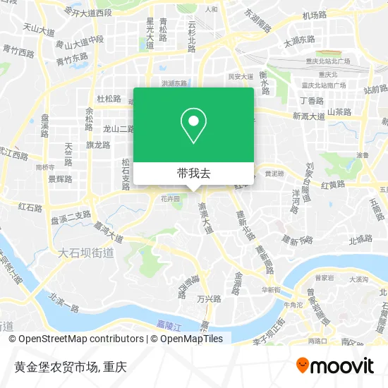 黄金堡农贸市场地图