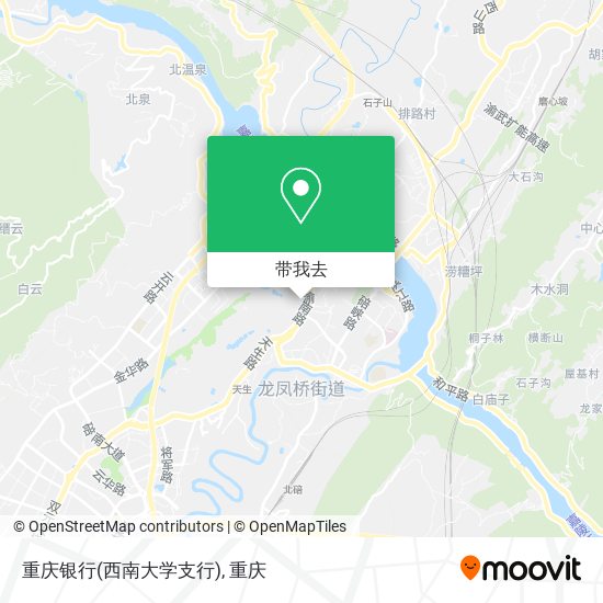 重庆银行(西南大学支行)地图