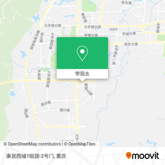 康居西城1组团-2号门地图