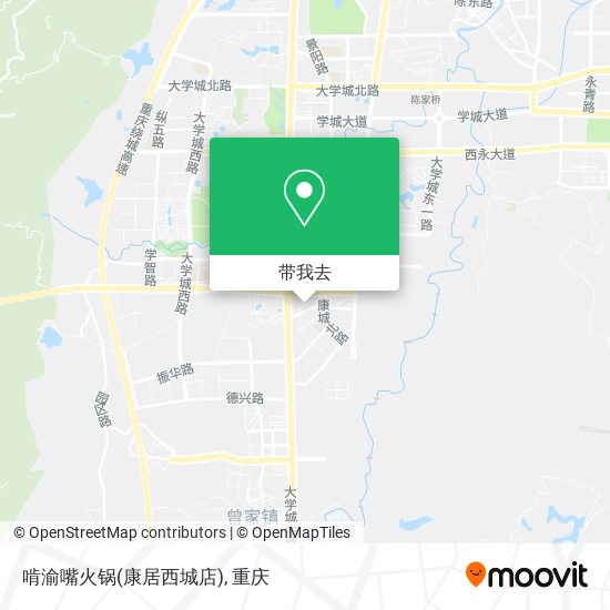 啃渝嘴火锅(康居西城店)地图