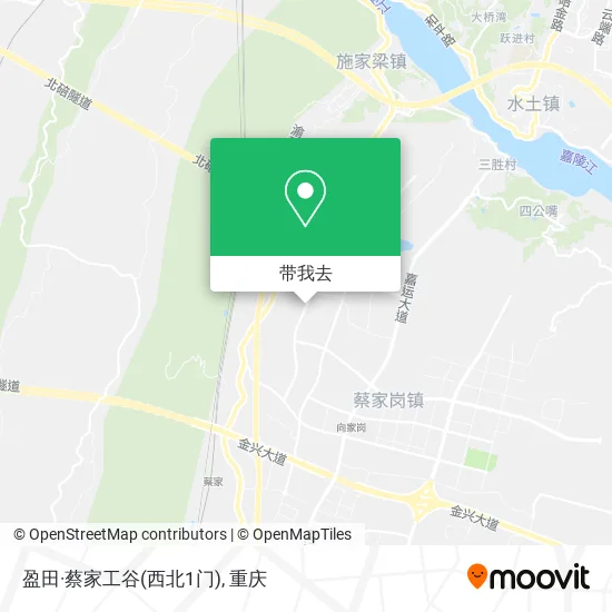 盈田·蔡家工谷(西北1门)地图