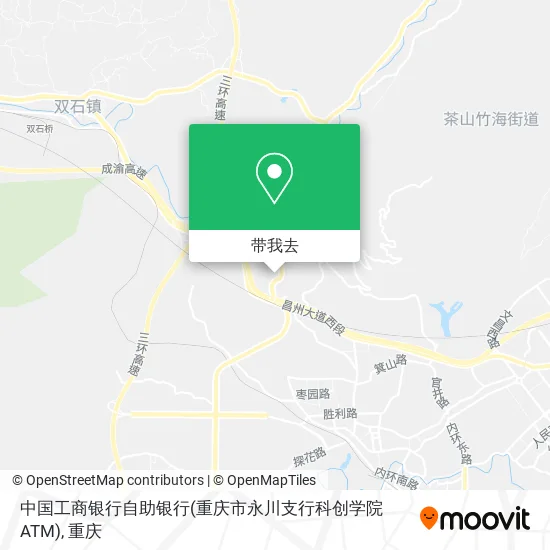 中国工商银行自助银行(重庆市永川支行科创学院ATM)地图