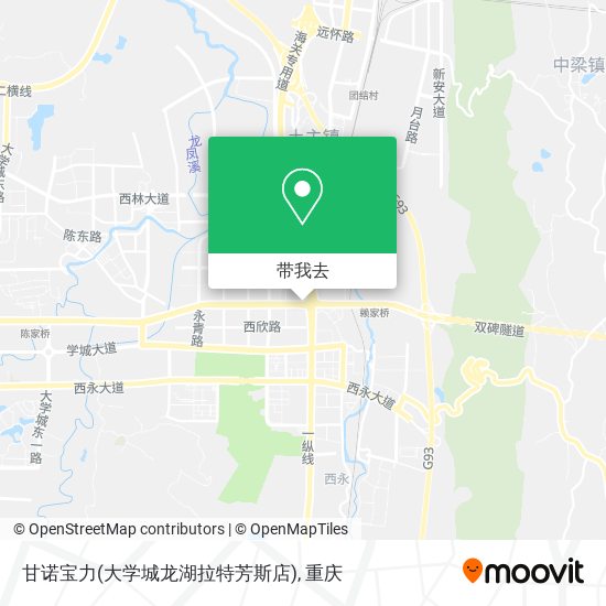 甘诺宝力(大学城龙湖拉特芳斯店)地图