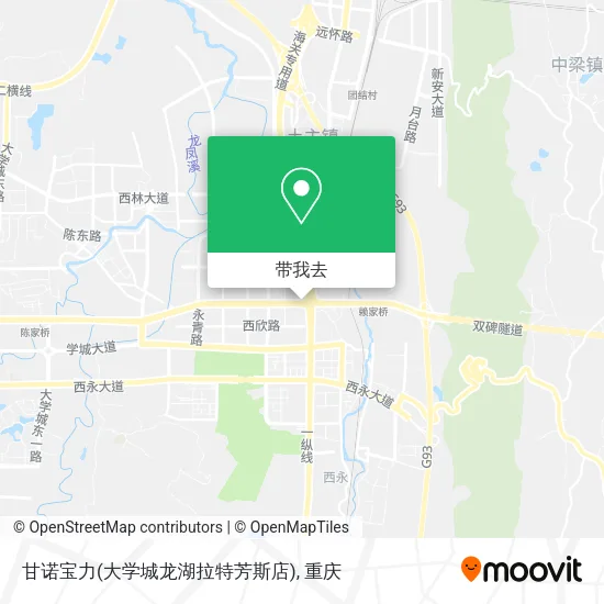 甘诺宝力(大学城龙湖拉特芳斯店)地图