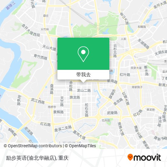 励步英语(渝北华融店)地图