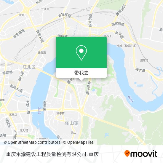 重庆永渝建设工程质量检测有限公司地图