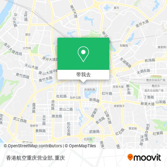 香港航空重庆营业部地图