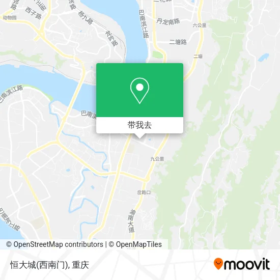 恒大城(西南门)地图
